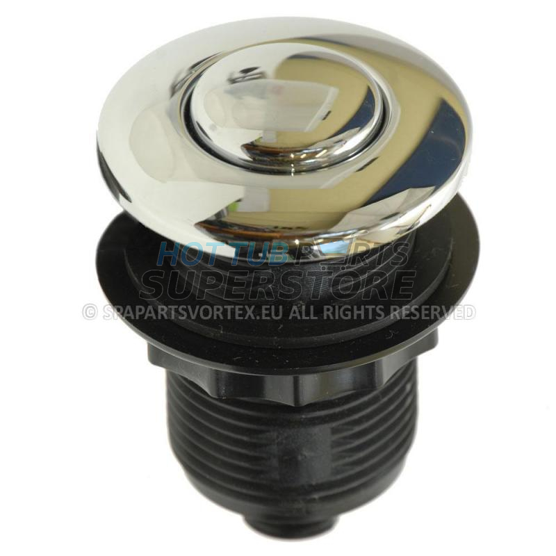 Air Button Mini, Dome Style, Chrome Jacuzzi Bath Spares