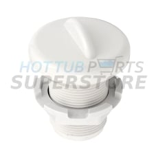 1" Hydroair Air Control, Smooth, White