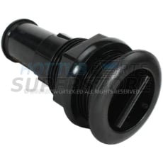 1" Lo Profile Black Drain Valve