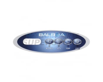 Balboa VL200 Panel Overlay - 1 Pump + Air