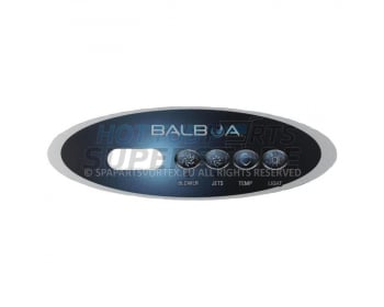 Balboa VL240 Panel Overlay - 1 Pump + Air