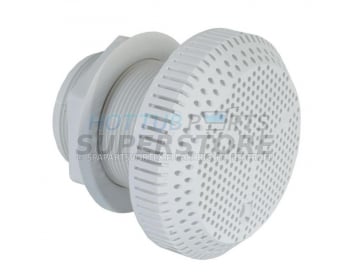 1.5" Long Wall Fitting Suction Drain, White