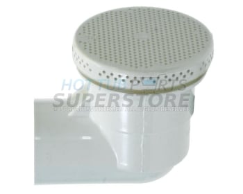 Waterway 1.5" Low Profile 90 Suction Drain, White