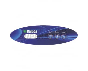 Balboa VL240 Panel Overlay - 1 Pump No Air