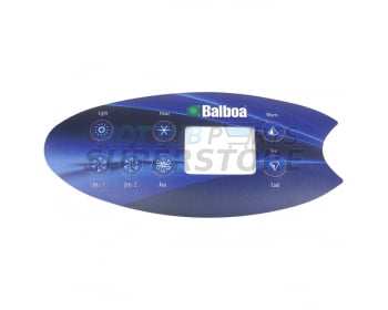 Balboa VL702S Panel Overlay - 2 Pump + Aux