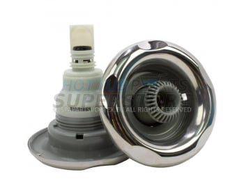 5" Power Storm Jet, Directional 5-Scallop, Stainless/Grey (Thread in)