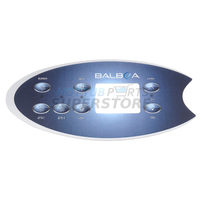 Balboa VL702S Panel Overlay - 2 Pump + Air